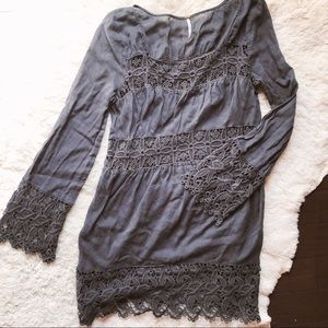Free People Crochet Tunic